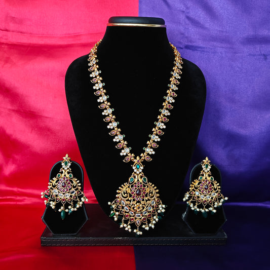 Beautiful Nakshi Long Necklace