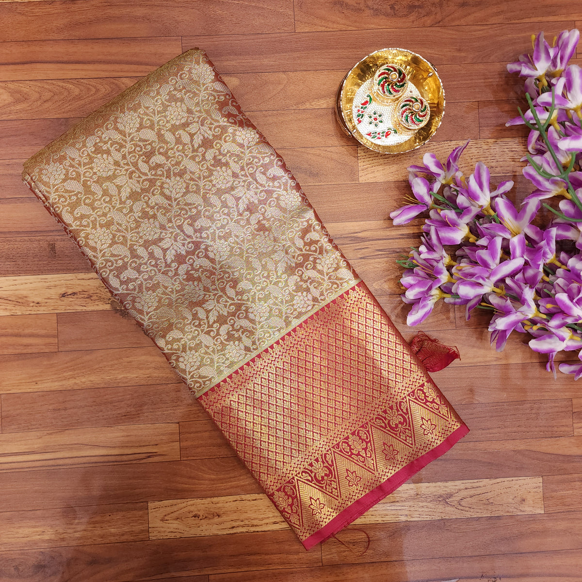 1 Gram Gold Semi Pattu Saree