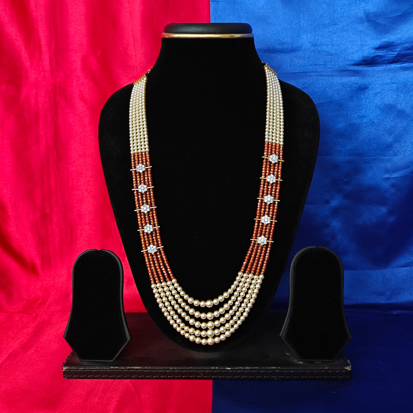 Beautiful Maroon Coloured Honex Necklace