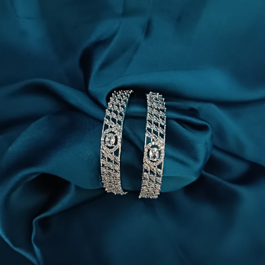 Elegant Silver Bangles - Ambica Wedding Mall