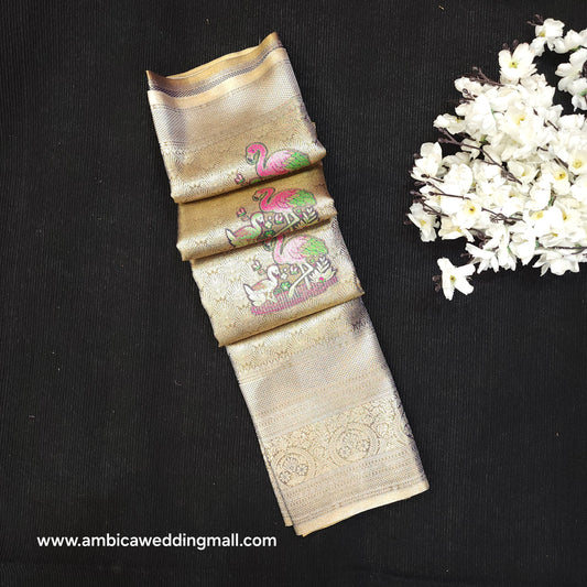 Skirt Border Kanchi Pattu Saree