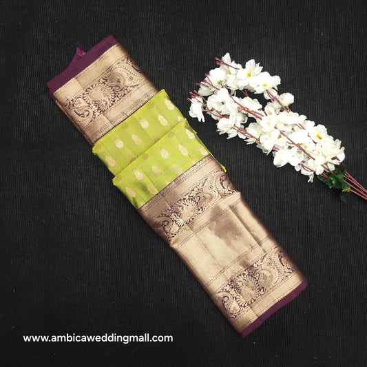 Kanchi Pattu Handloom Butta Light Weight Saree