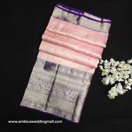 Pure German Silver Zari Pattu Saree