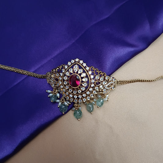 Elegant Ruby choker - Ambica Wedding Mall