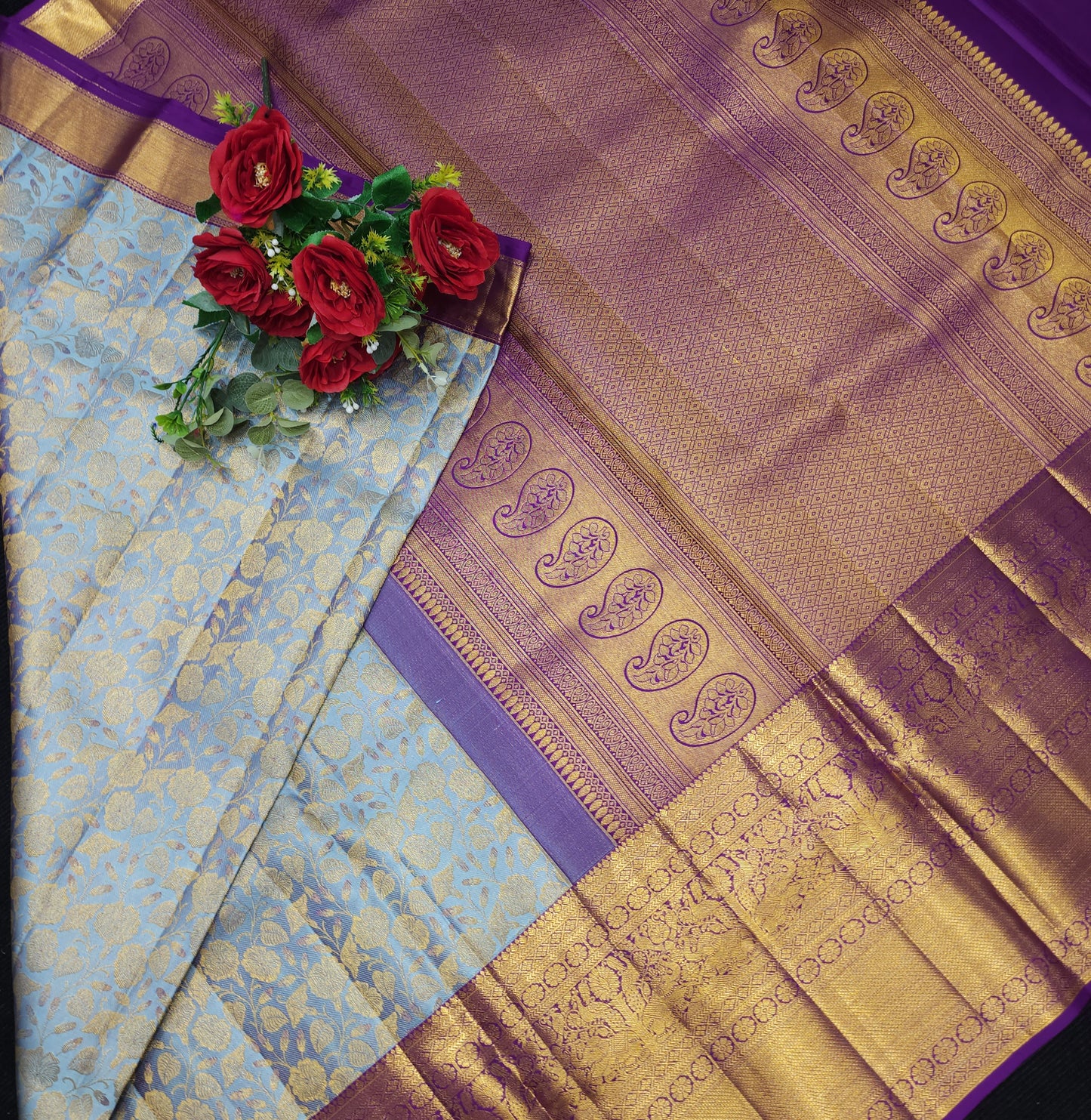 Pure Resham Bridal Kanchi Pattu Handloom Saree