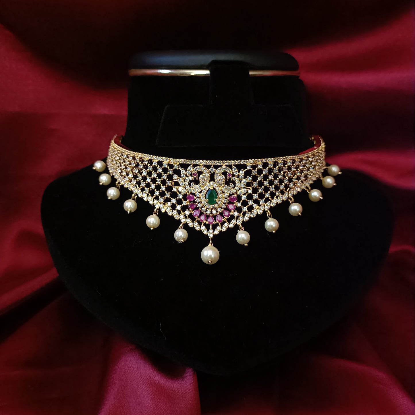Simple Multi colour Choker - Ambica Wedding Mall