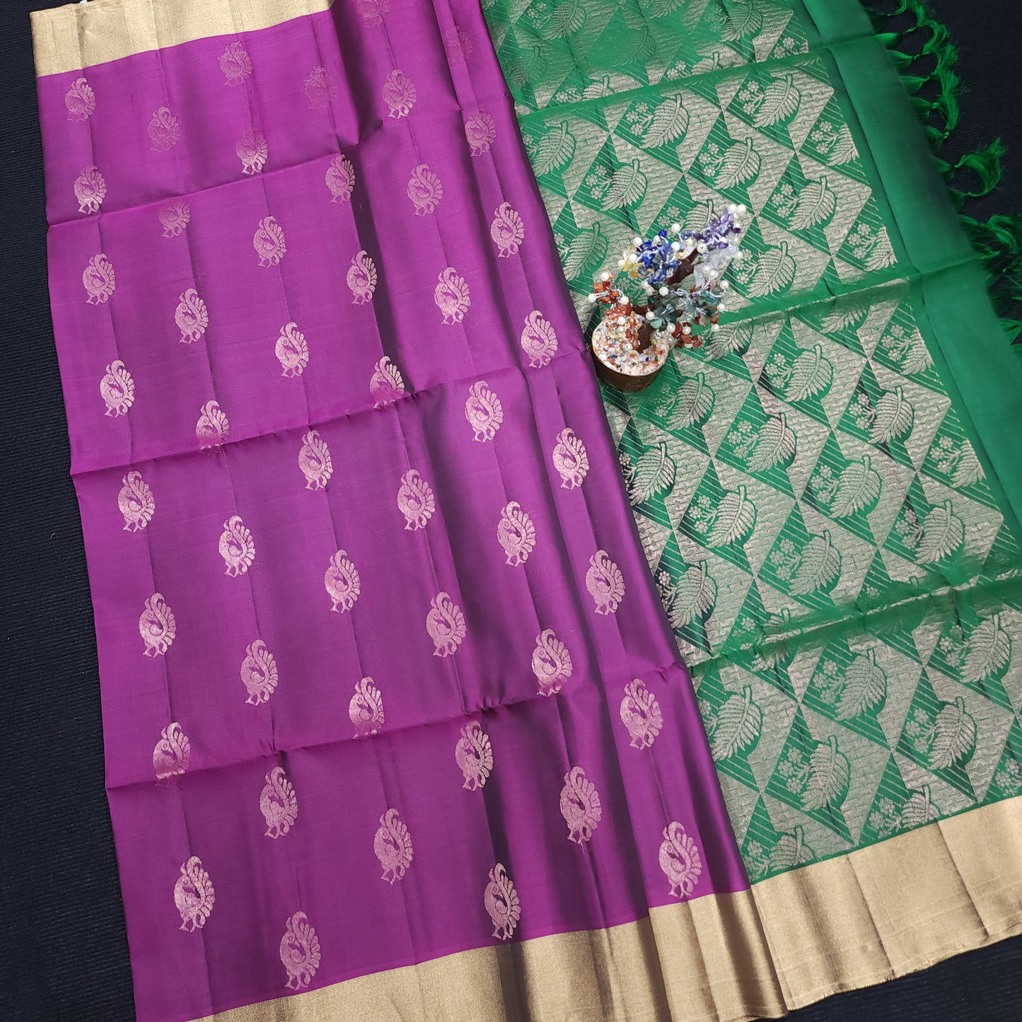 Kanchi Pattu Handloom Butta Saree