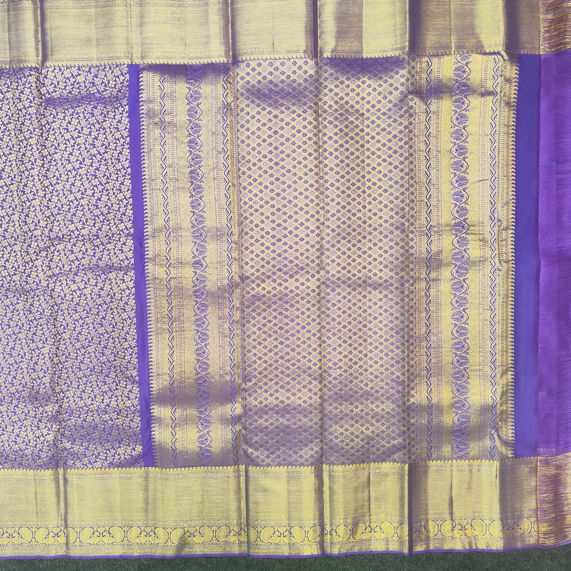 Kanchi Pattu Bridal Pure Zari Saree - Ambica Wedding Mall
