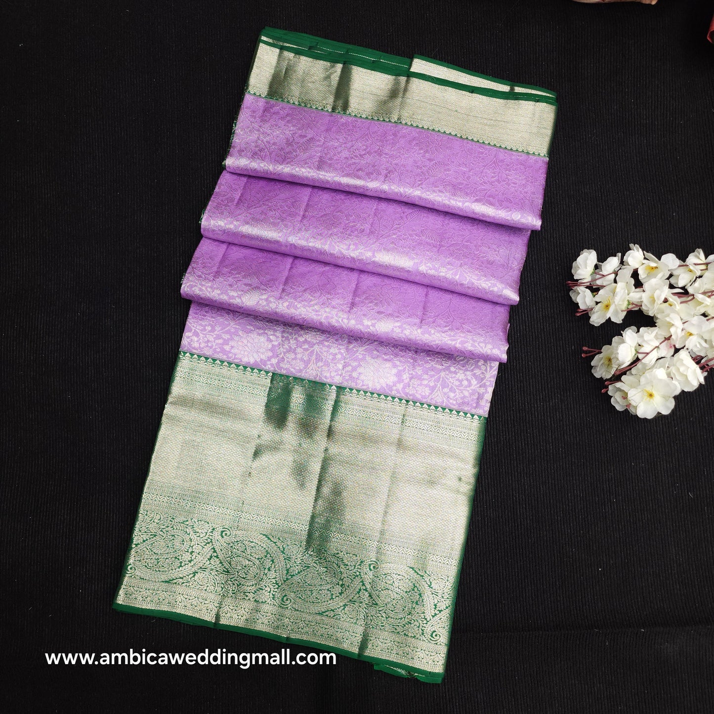 Pure German Silver Zari Pattu Saree