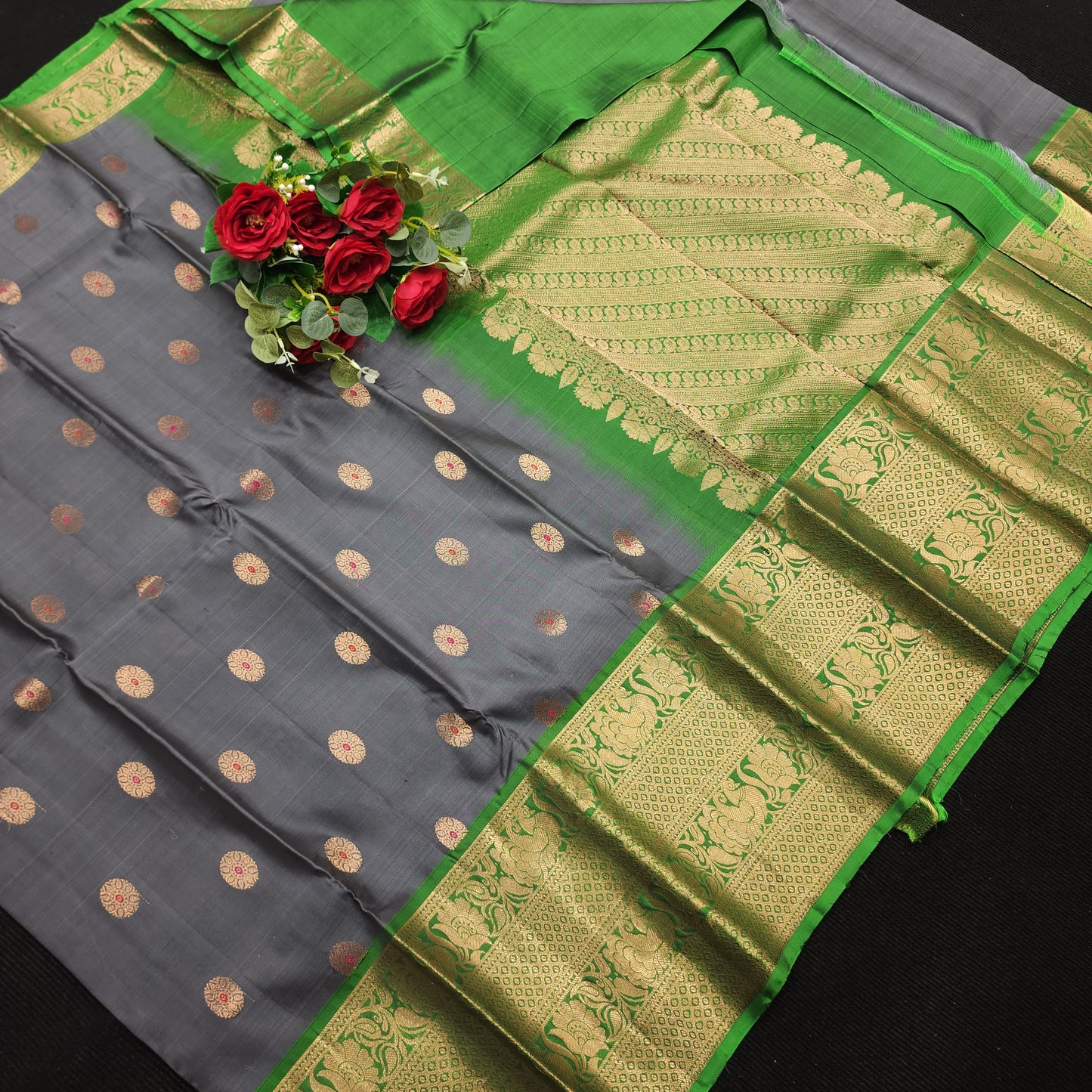 Kanchi Pattu Handloom Butta Light Weight Saree
