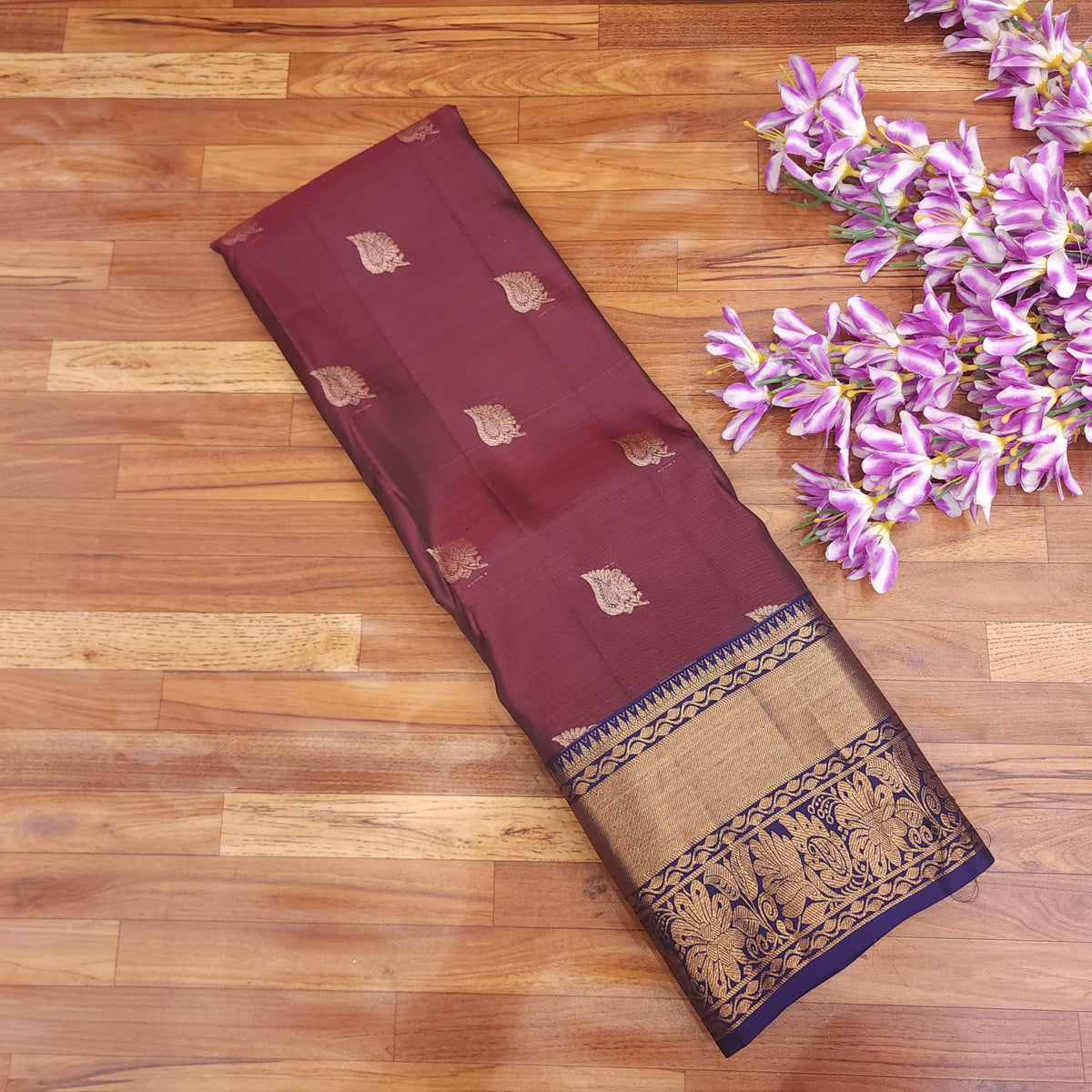 Semi Resham Kanchi Pattu Saree