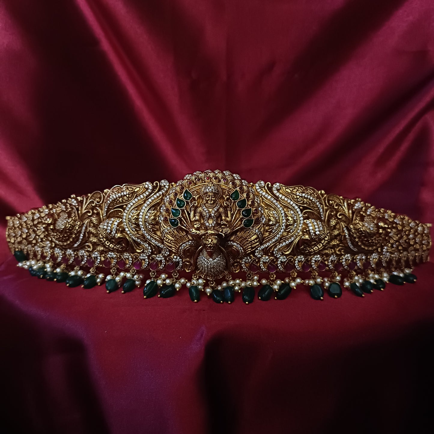 Beautiful Bridal Wear Vaddanam With Monalisa Beads - Ambica Wedding Mall