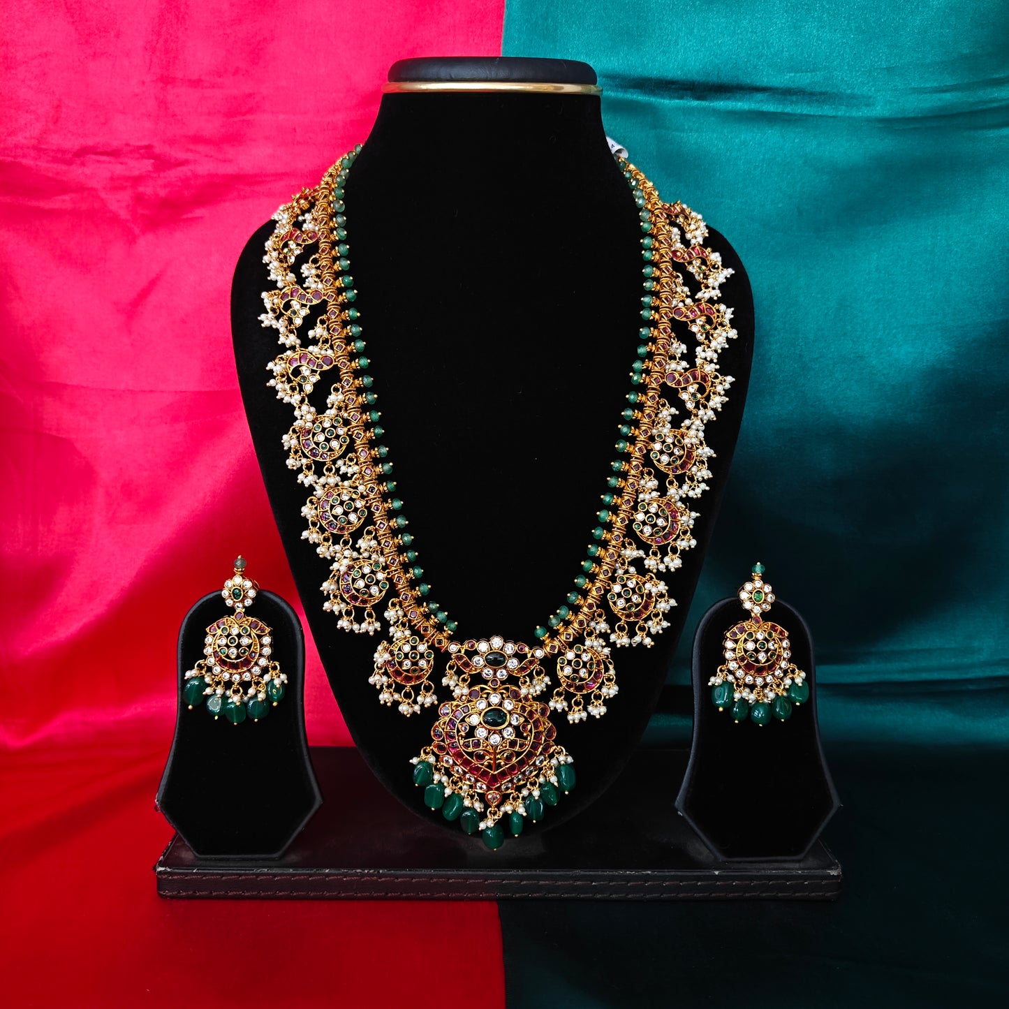 Elegant Guttapusalu Long Necklace