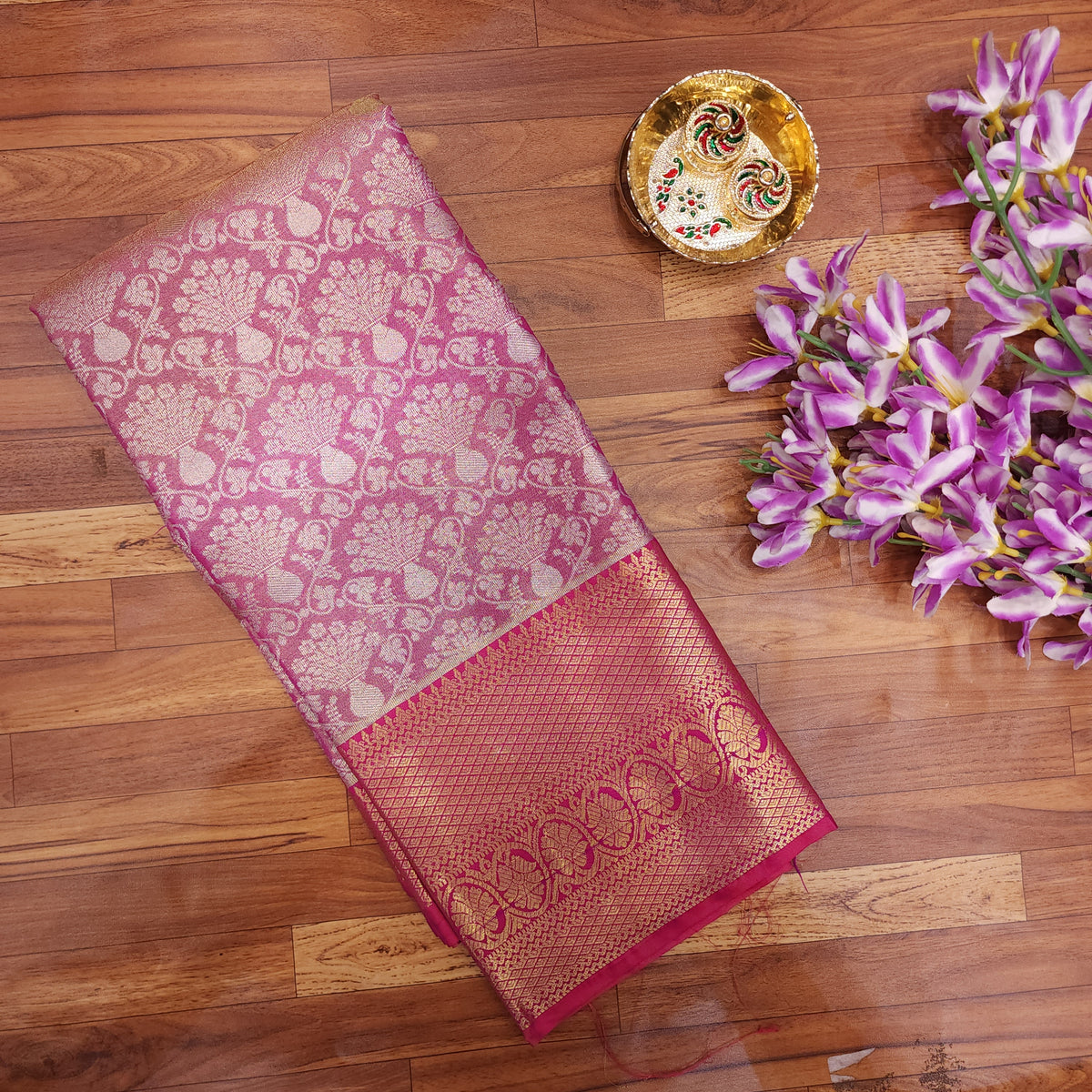 1 Gram Gold Semi Pattu Saree