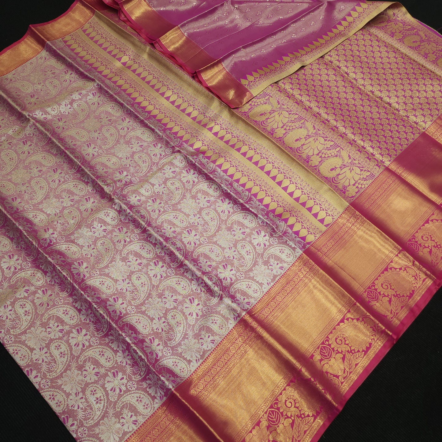 ✨️Kanchi pattu semi one gram gold saree✨️