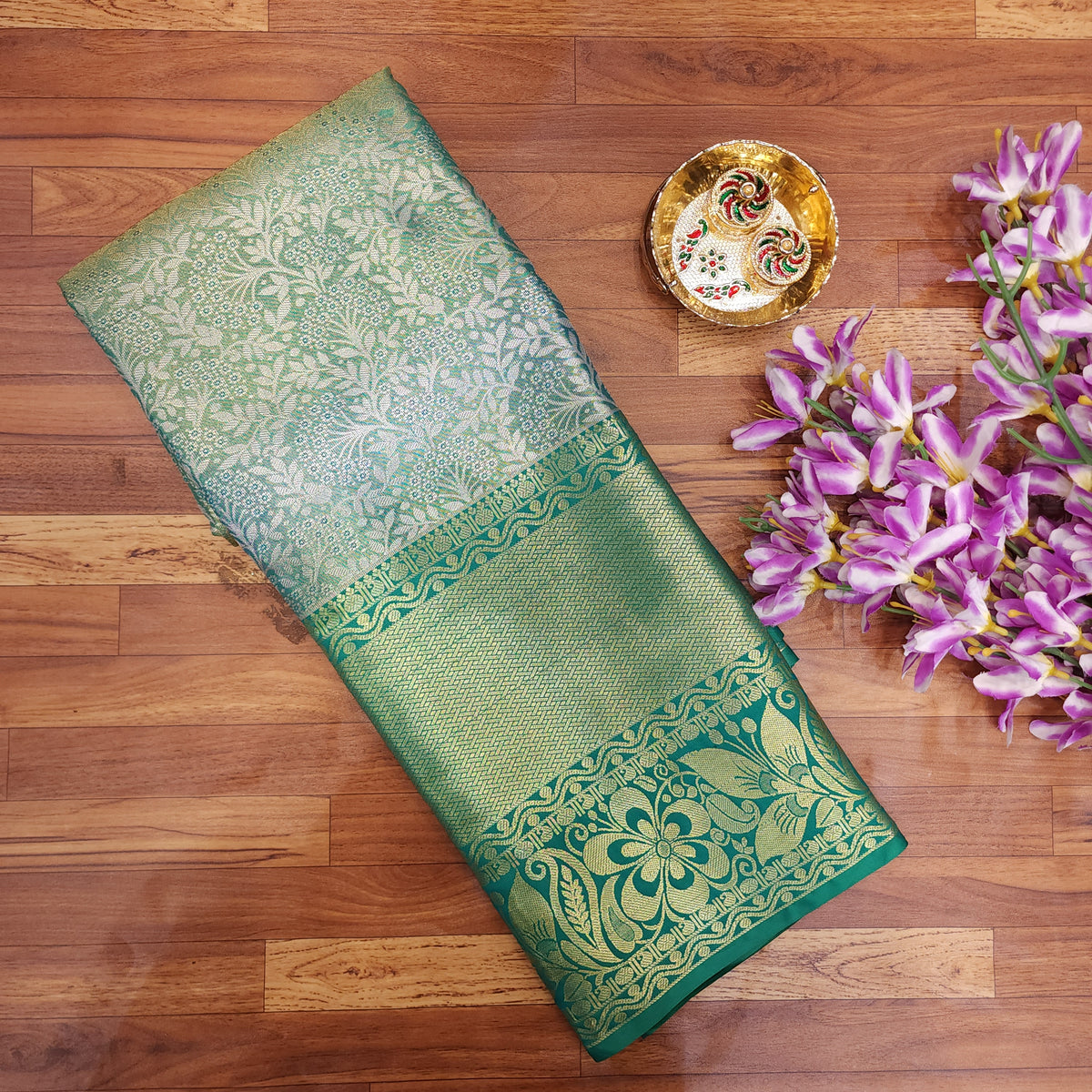 1 Gram Gold Semi Pattu Saree