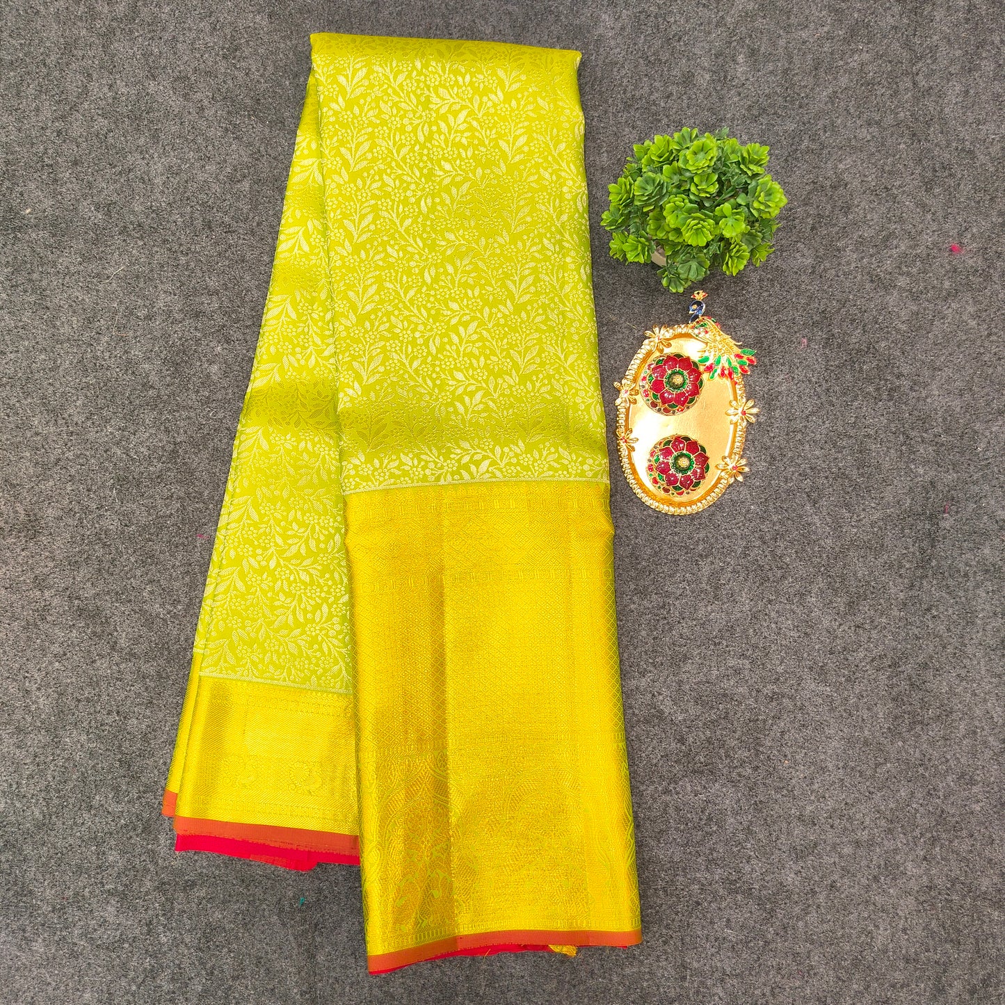 Kanchi Pattu Bridal Pure Zari Saree - Ambica Wedding Mall