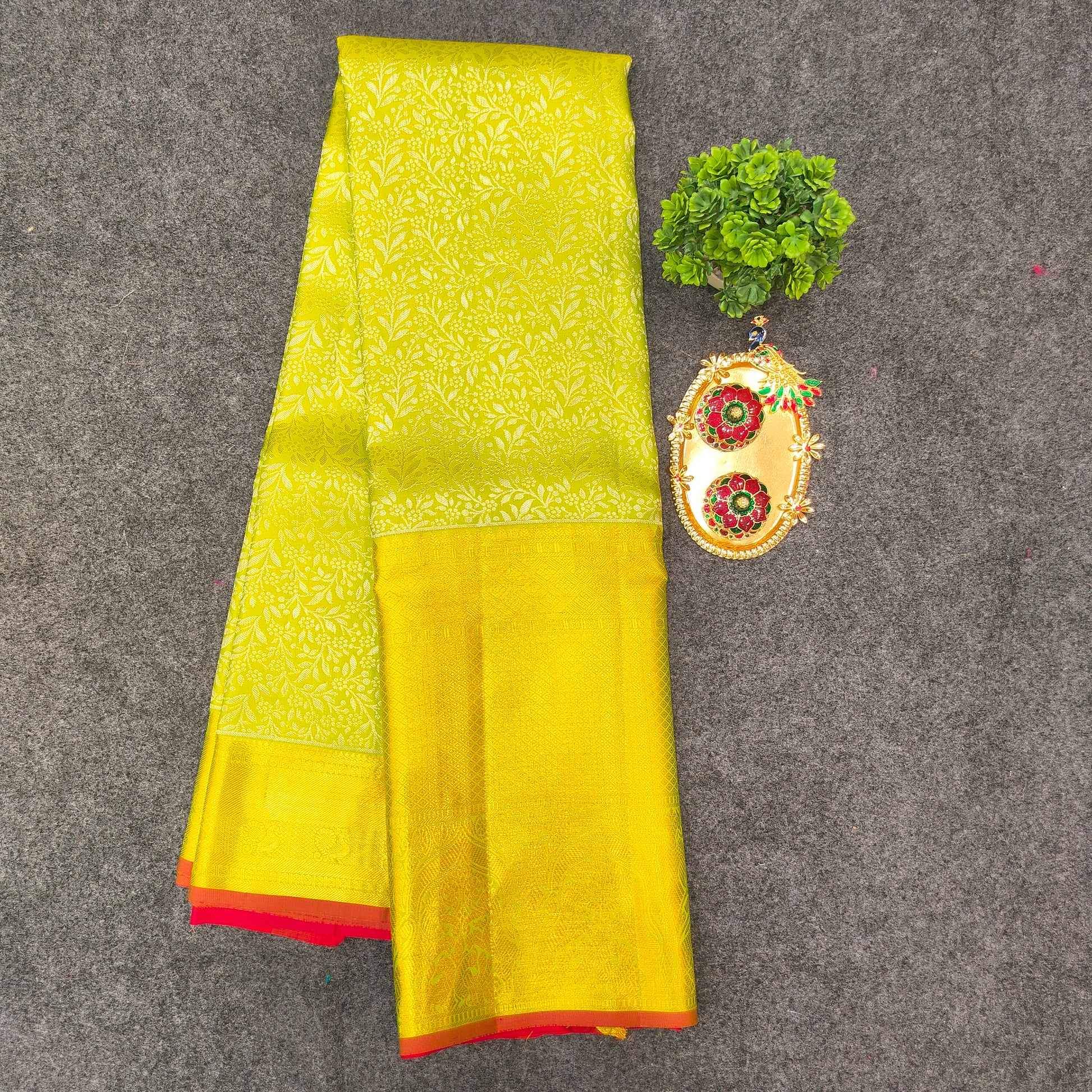 Kanchi Pattu Bridal Pure Zari Saree - Ambica Wedding Mall