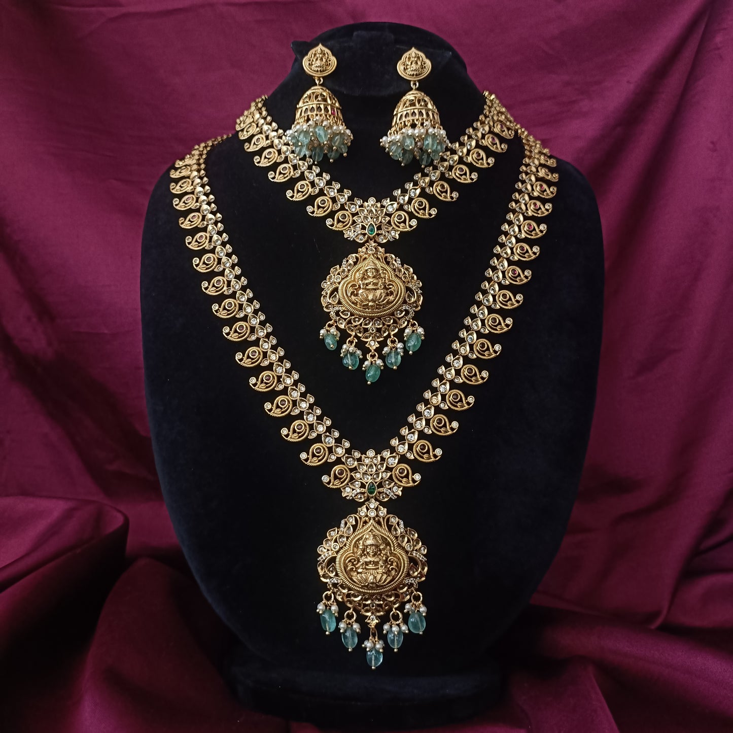Elegant Combo Set With Laxmi Idol - Ambica Wedding Mall