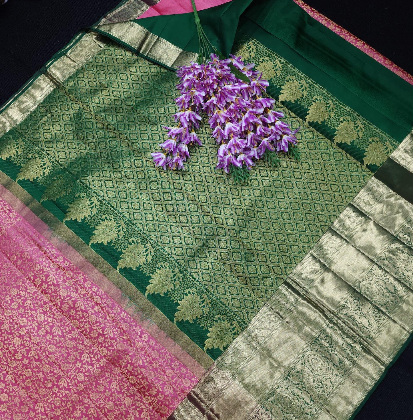 Pure Resham Bridal Kanchi Pattu Handloom Saree