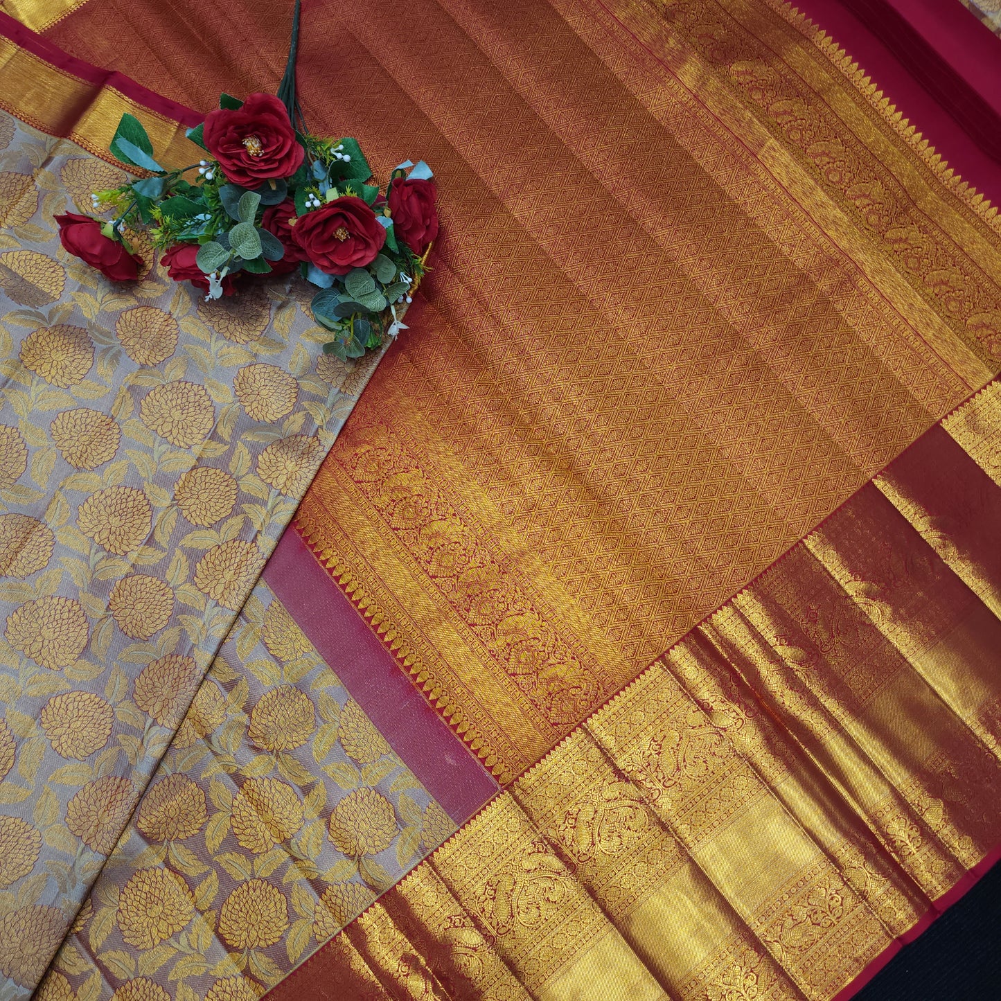 Pure Resham Bridal Kanchi Pattu Handloom Saree