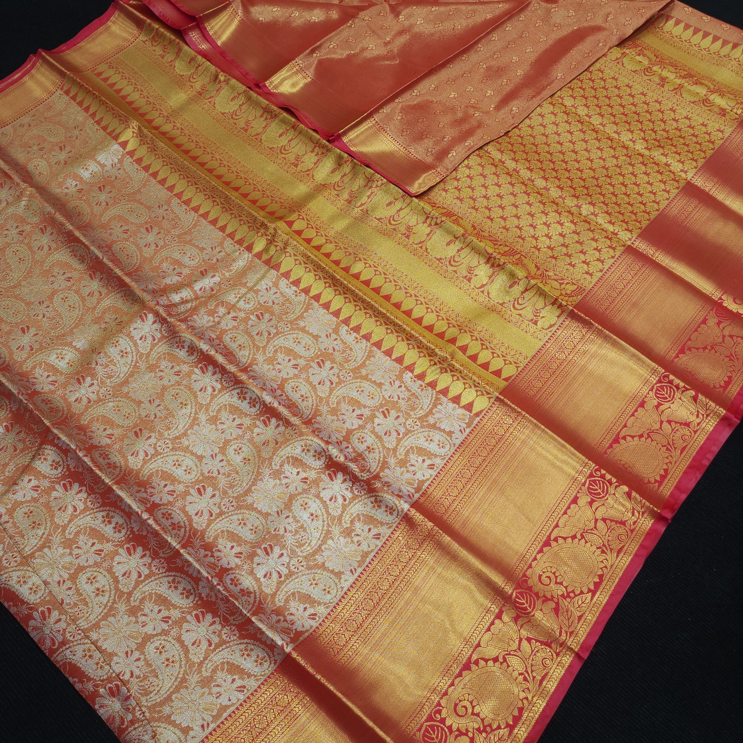 ✨️Kanchi pattu semi one gram gold saree✨️