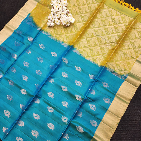 Handloom Kanchi Pattu Butta Light Weight Saree