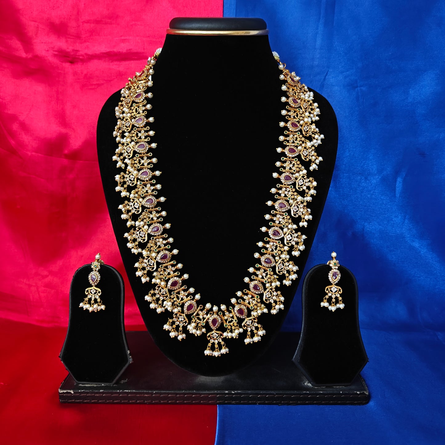 Beautiful Guttapusalu Long Necklace
