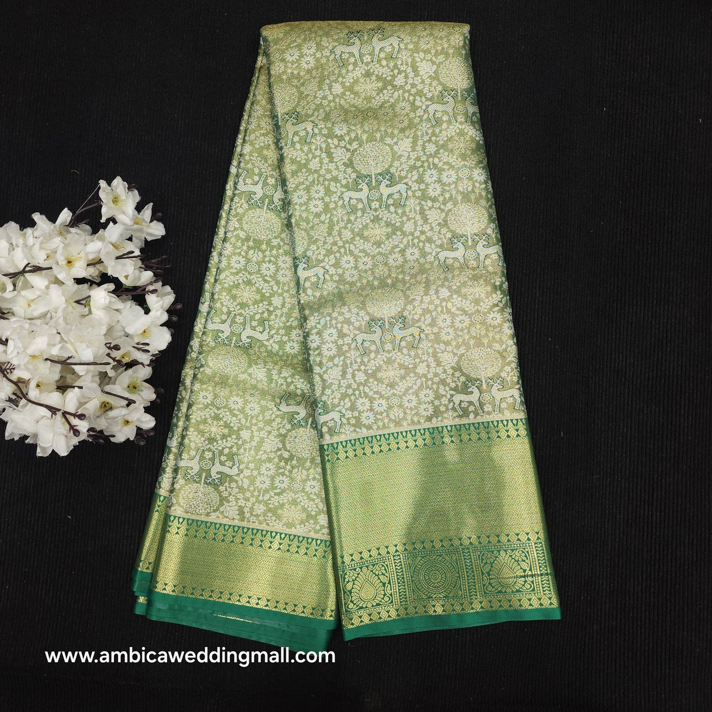 ✨️Kanchi pattu semi one gram gold saree✨️