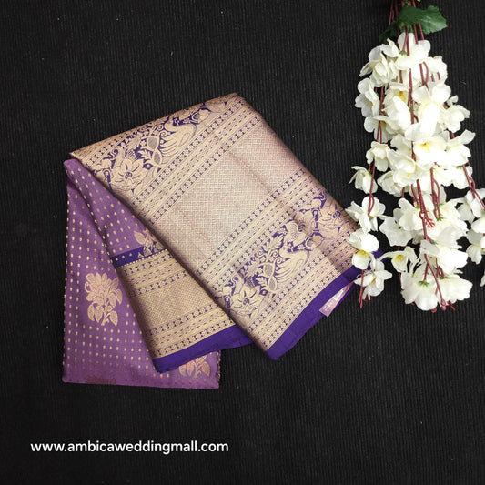 Kanchi Pattu Handloom Butta Light Weight Saree