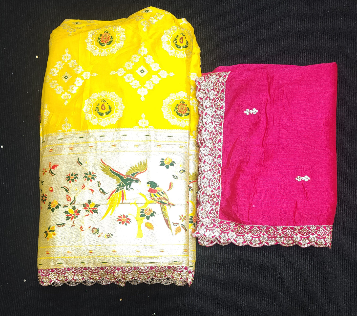 Paithani Banaras Pattu Brocade Half Saree
