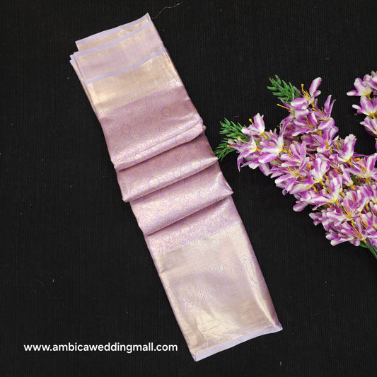 Semi Kanchi Pattu Pastel Saree