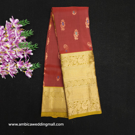 Kanchi Pattu Handloom Butta Light Weight Saree