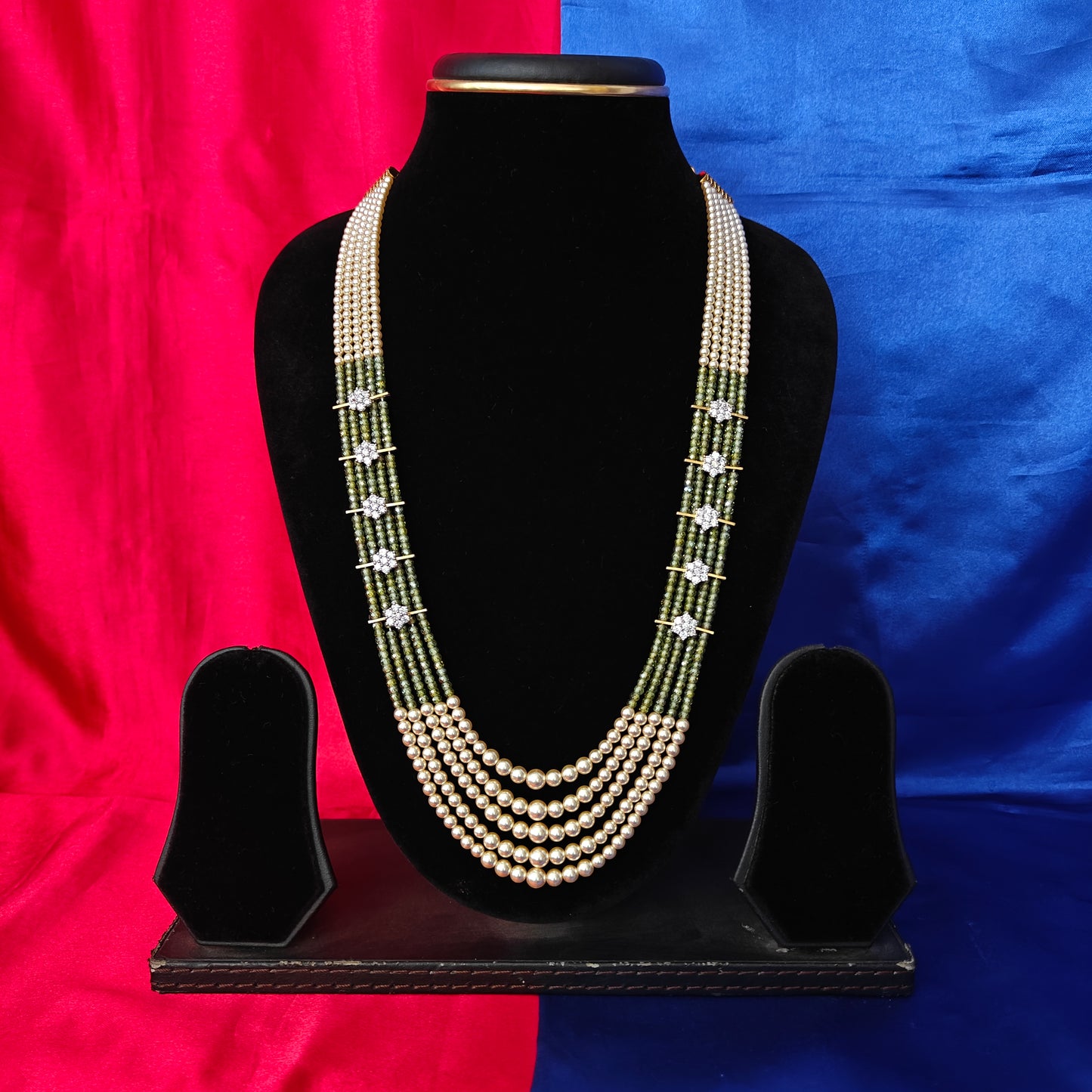 Beautiful Mehandi Green Coloured Honex Necklace