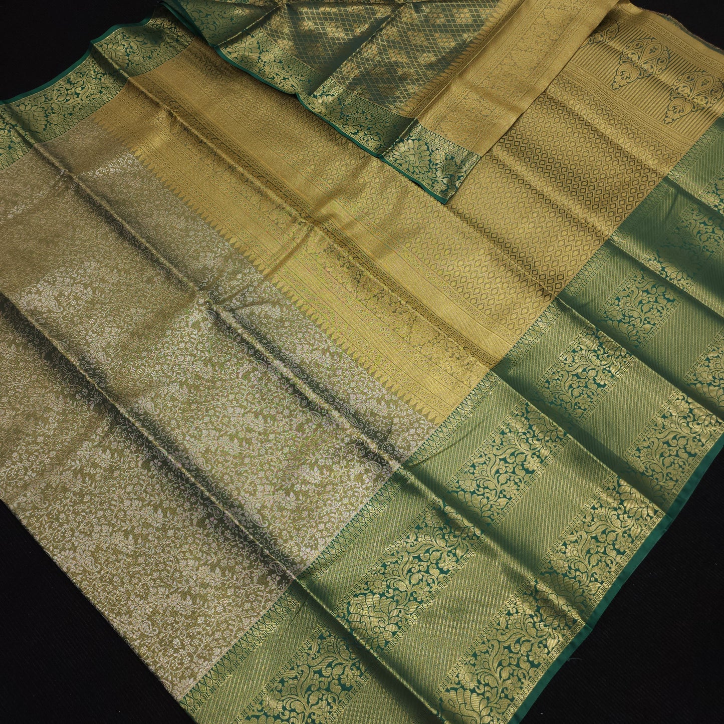 ✨️Kanchi pattu semi one gram gold saree✨️