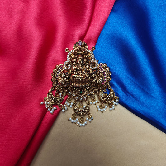 Beautiful Nakshi Pendant With Laxmi Idol