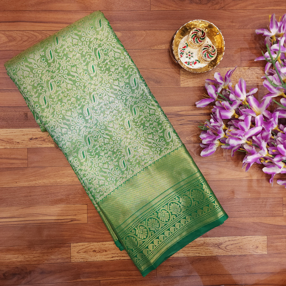 1 Gram Gold Semi Pattu Saree