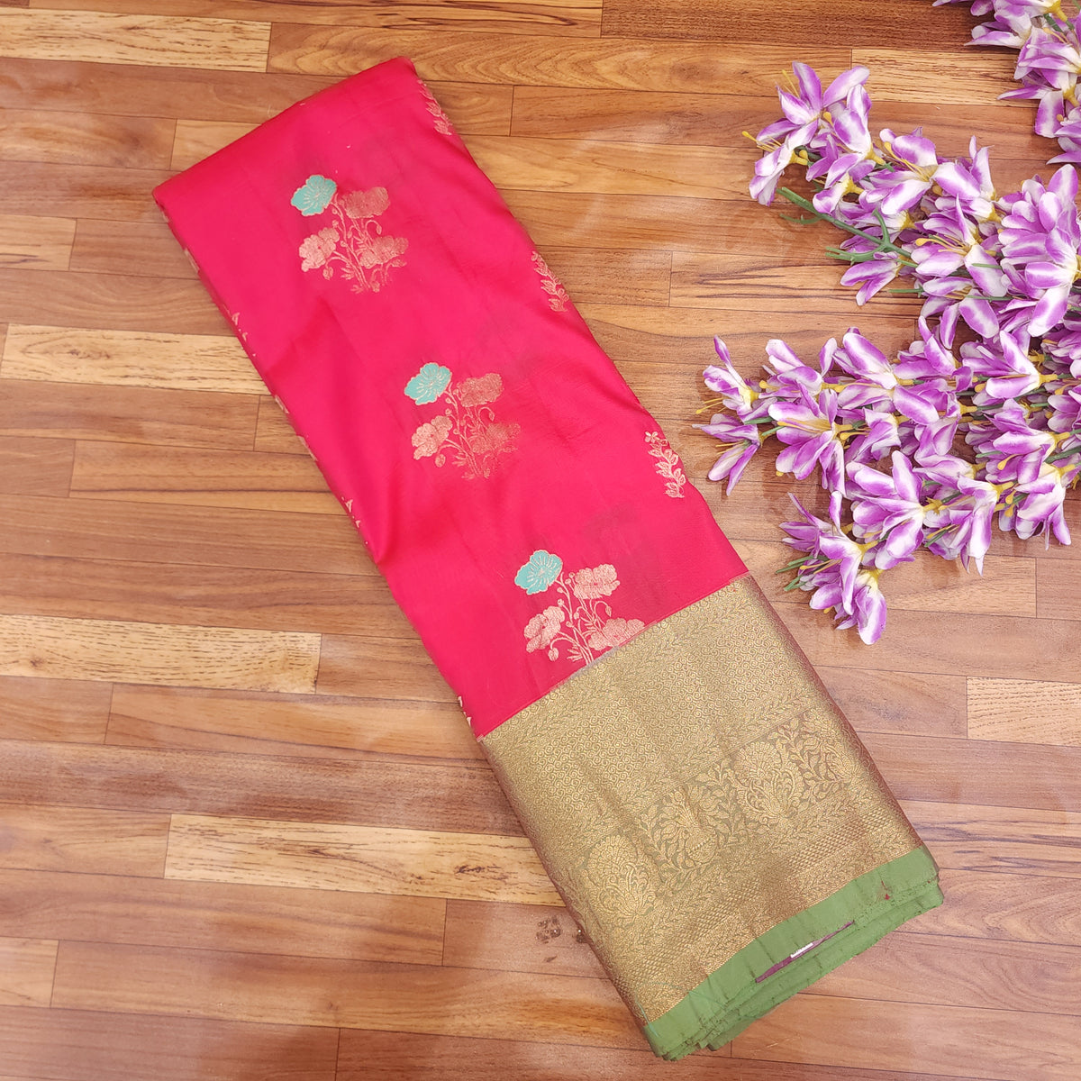 Semi Resham Kanchi Pattu Saree