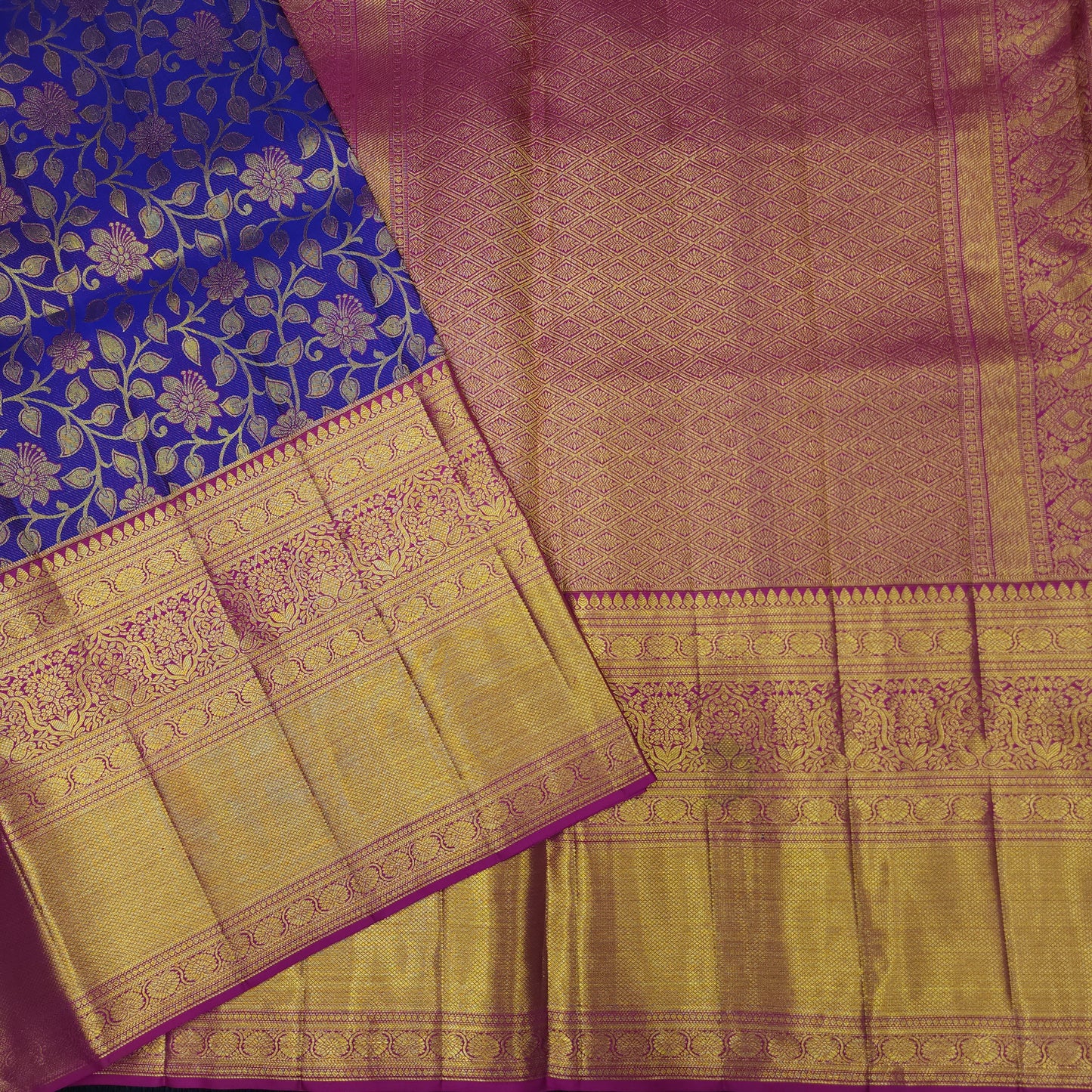 Pure Resham Bridal Kanchi Pattu Handloom Saree