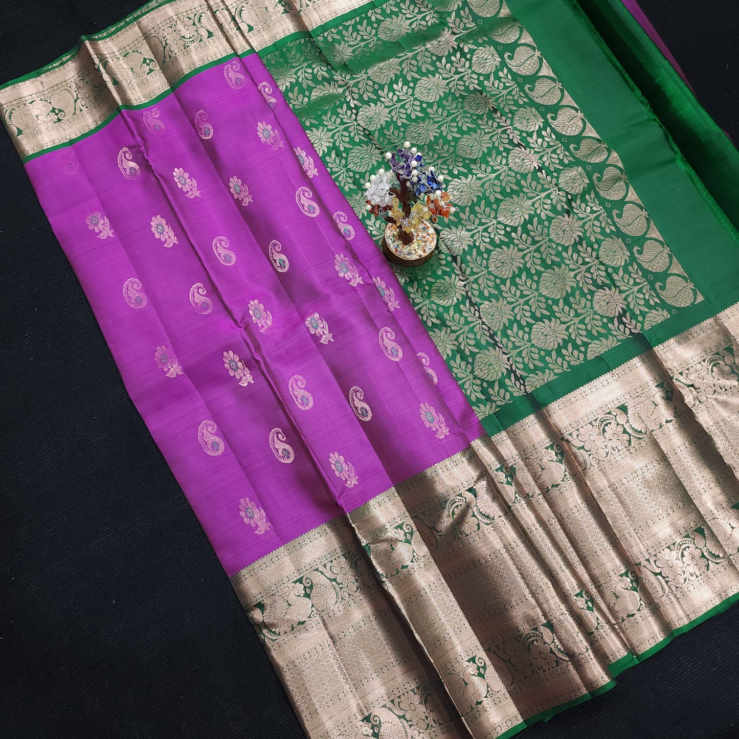 Kanchi Pattu Handloom Butta Saree
