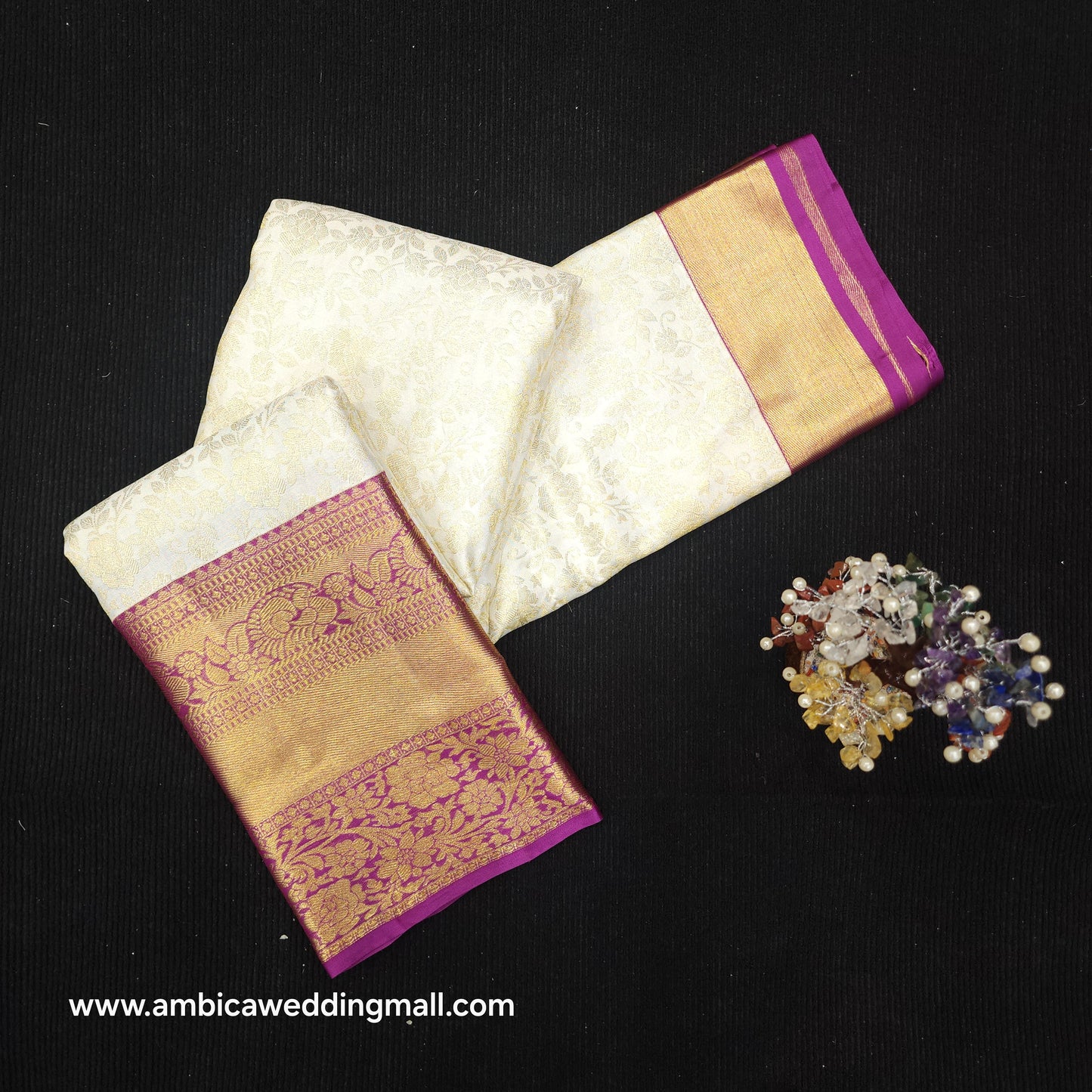 Pure Kanchi Pattu Resham Talambralu Saree
