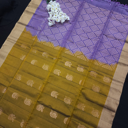 Handloom Kanchi Pattu Butta Light Weight Saree