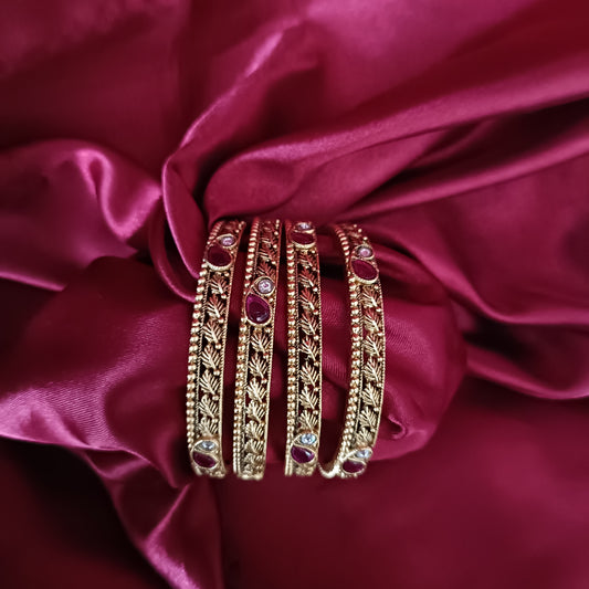 Beautiful Antique Bangles Set - Ambica Wedding Mall