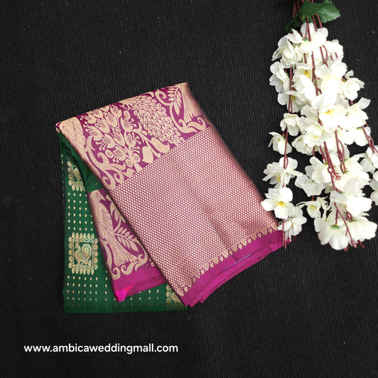 Kanchi Pattu Handloom Butta Light Weight Saree