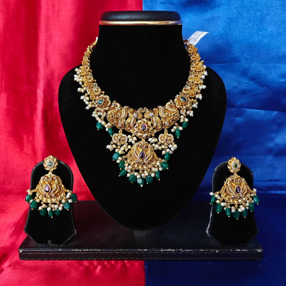 Beautiful Nakshi Short Necklace Without Laxmi Idol
