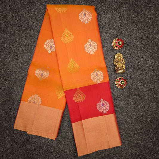 ✨Kanchi Pattu Bentex Border Butta Saree - Ambica Wedding Mall