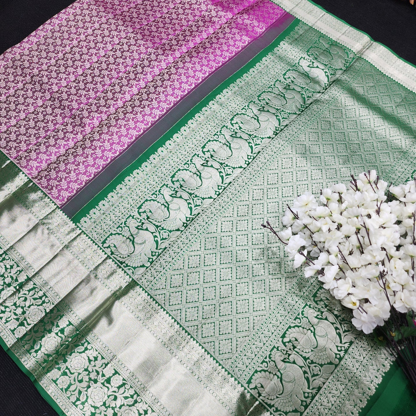 Pure Resham Bridal Kanchi Pattu Handloom Saree