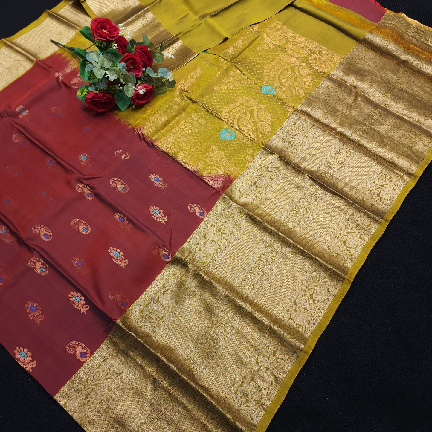 Kanchi Pattu Handloom Butta Light Weight Saree