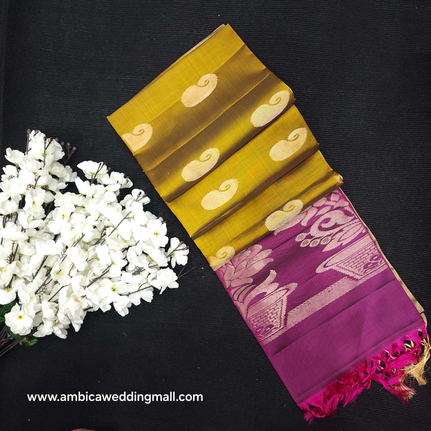Kanchi Pattu Handloom Butta Saree