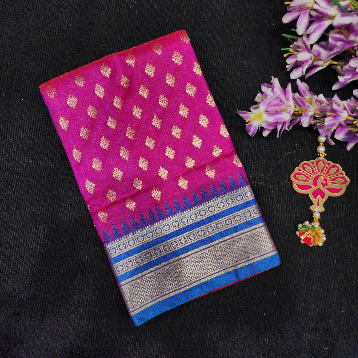 Visiri Kanchi Border Saree